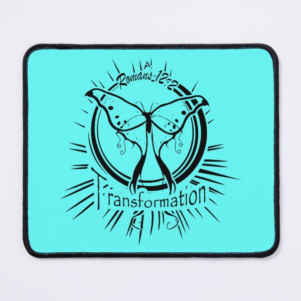 Item preview, Caterpillar Butterfly Transformation Romans 12:2 | Easter Resurrection Christian Line Art | Good Friday Faith Design | black color designed and sold by ZechJohnRB.