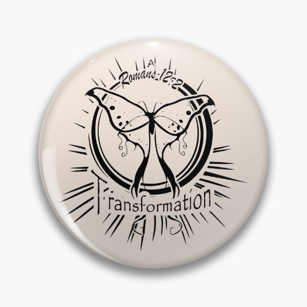 Item preview, Caterpillar Butterfly Transformation Romans 12:2 | Easter Resurrection Christian Line Art | Good Friday Faith Design | black color designed and sold by ZechJohnRB.