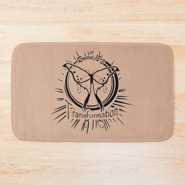 Item preview, Caterpillar Butterfly Transformation Romans 12:2 | Easter Resurrection Christian Line Art | Good Friday Faith Design | black color designed and sold by ZechJohnRB.