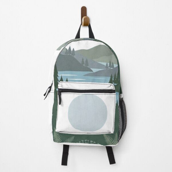 Item preview, Minimalist Pine Forest and Mountain Lake designed and sold by Artful Expression .