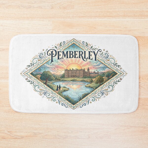 Item preview, Pemberley Sunset Landscape Pride And Prejudice Romance designed and sold by Fenay Designs.
