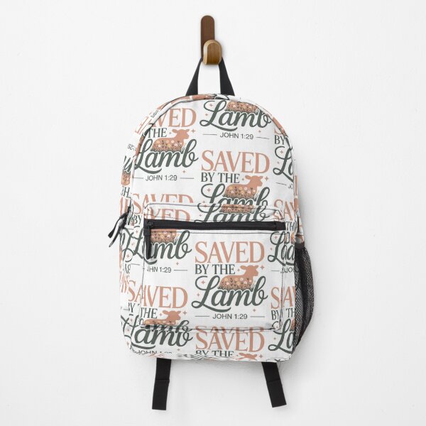 Item preview, Saved By The Lamb Christian Faith Bible Verse Design designed and sold by HahaHandlesHub.