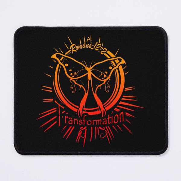 Item preview, Butterfly Transformation Romans 12:2 | Easter Resurrection Christian Line Art | Good Friday Faith Design | Red and Yellow Warm color designed and sold by ZechJohnRB.