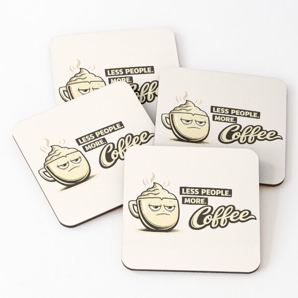 Item preview, Less People More Coffee | Introvert Humour designed and sold by lnewlfuk.