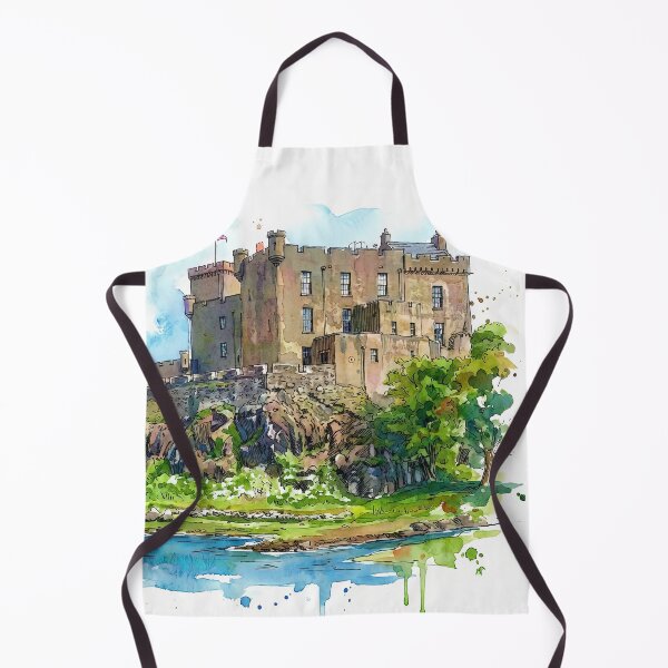 Item preview, Watercolour illustration of Dunvegan Castle, Isle of Skye, Scotland designed and sold by davidelder.