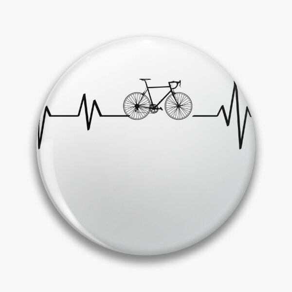 Item preview, Heart beating with bicycle Cycling graphic designed and sold by cyclingmania.