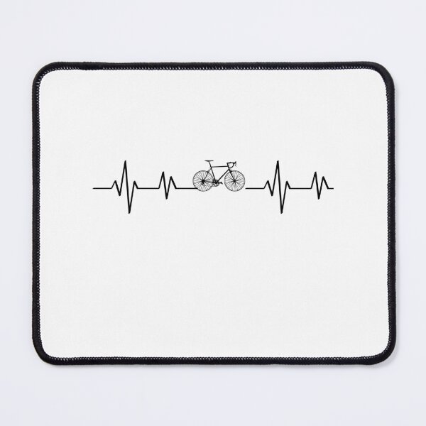 Item preview, Heart beating with bicycle Cycling graphic designed and sold by cyclingmania.
