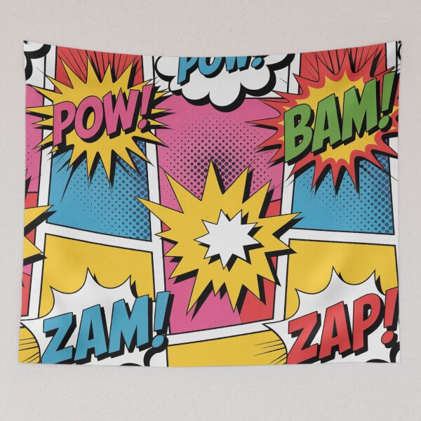 Item preview, Comic Book POW! BAM! ZAP! Seamless Pattern designed and sold by Midnight Veil Designs.