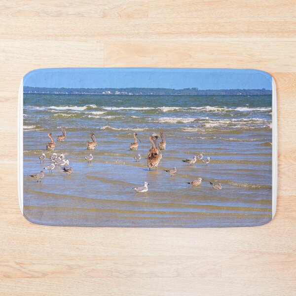 Item preview, Seabirds Gather on Hilton Head Shore designed and sold by LisaWootenPhoto.
