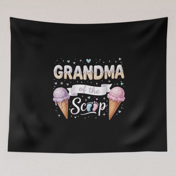 Item preview, Grandma of the Scoop | Cute Gender Reveal Ice Cream Design designed and sold by Fateh-Kro ⭐⭐⭐⭐⭐.