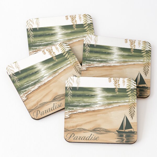 Item preview, Palm Tree Leaf Beach Paradise designed and sold by JediKittenWars.