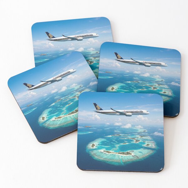 Item preview, Luxury Airliner Over Maldives Paradise designed and sold by CarlosBerry.
