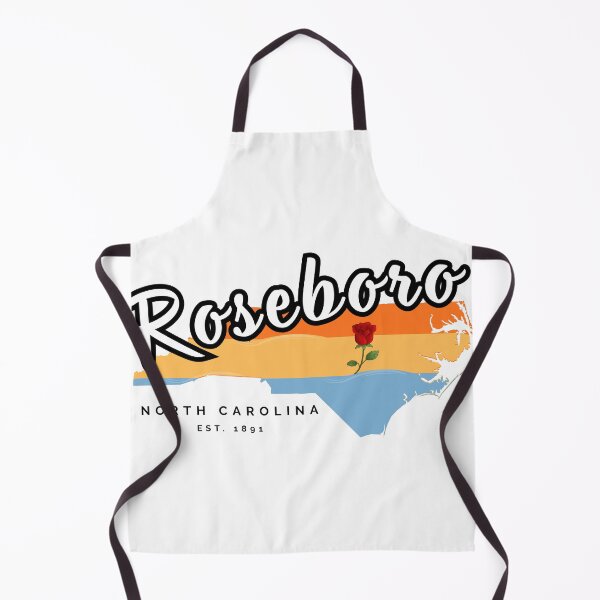 Item preview, Roseboro North Carolina Vintage Sunset Map - Town of Roses designed and sold by raynmandesigns.