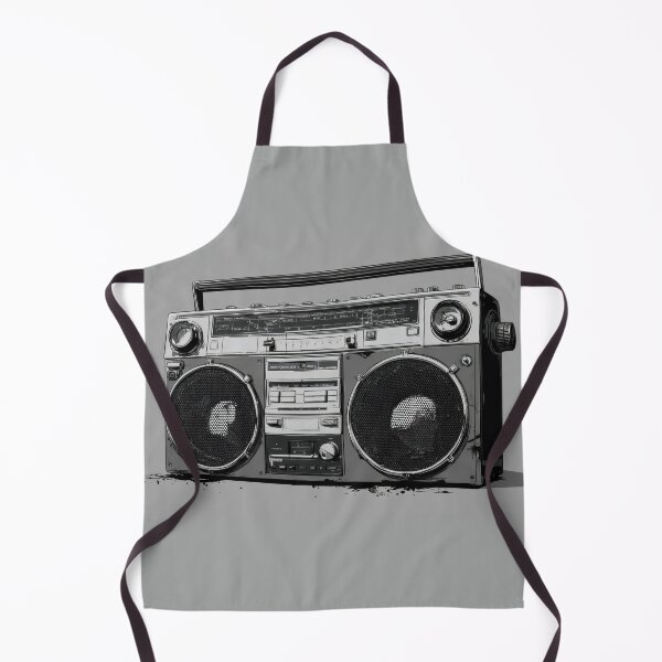 Item preview, Vintage boombox on a gray background designed and sold by anytka.