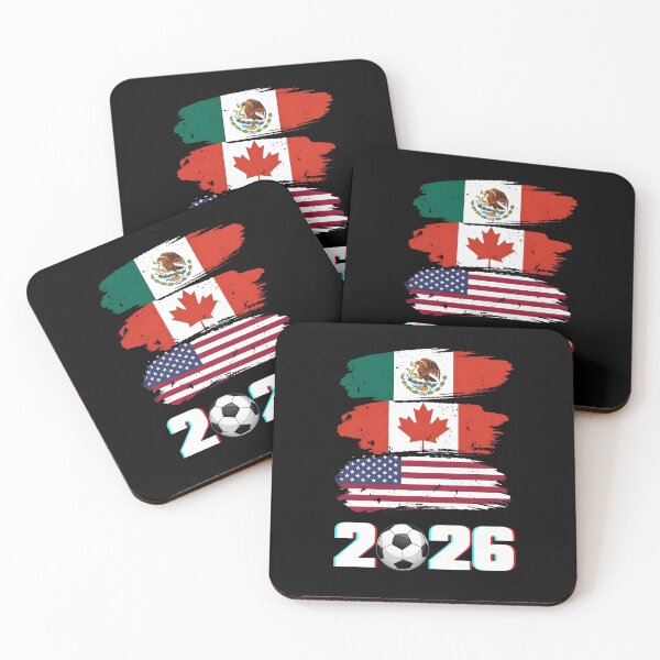 Item preview, USA Canada Mexico Flag 2026 Cup Brush Art designed and sold by dudelinart.