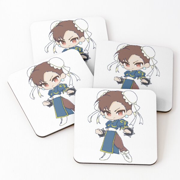 Item preview, Chun Li Street Fighter chibi pixel-art designed and sold by MiloBoo.