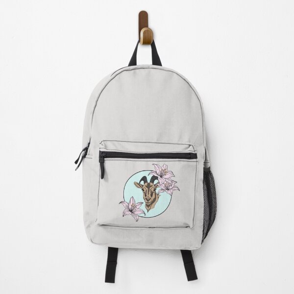 Item preview, Minimalistic goat with flowers designed and sold by Pamelarts.