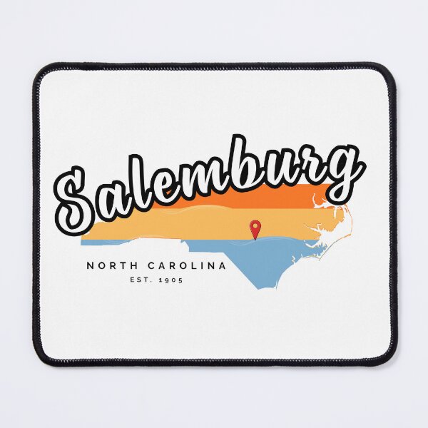 Item preview, Salemburg North Carolina Retro 70s State Map Graphic designed and sold by raynmandesigns.