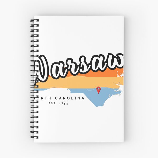 Item preview, Warsaw North Carolina Vintage State Map Retro Design designed and sold by raynmandesigns.