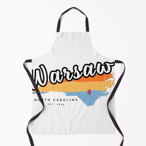 Item preview, Warsaw North Carolina Vintage State Map Retro Design designed and sold by raynmandesigns.