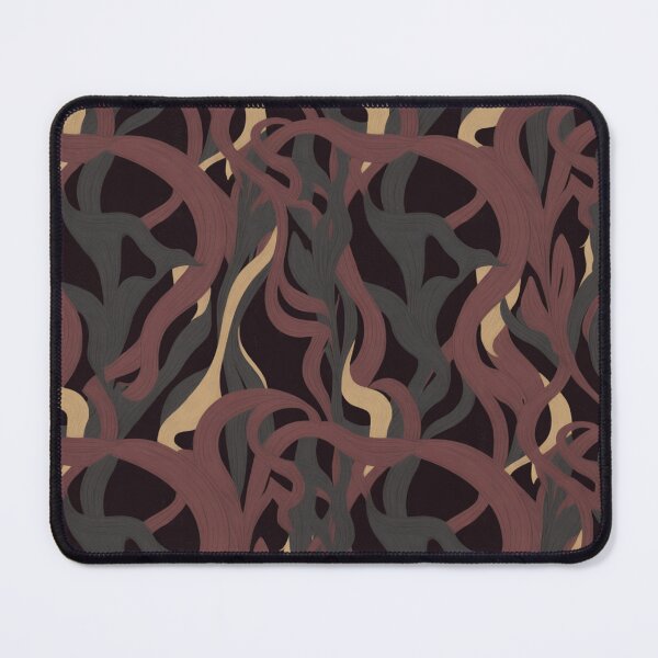 Item preview, Art Deco Burgundy & Gold Fan Seamless Pattern designed and sold by Midnight Veil Designs.