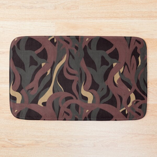 Item preview, Art Deco Burgundy & Gold Fan Seamless Pattern designed and sold by Midnight Veil Designs.
