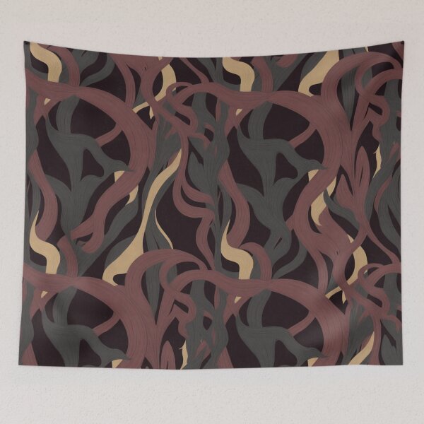 Item preview, Art Deco Burgundy & Gold Fan Seamless Pattern designed and sold by Midnight Veil Designs.