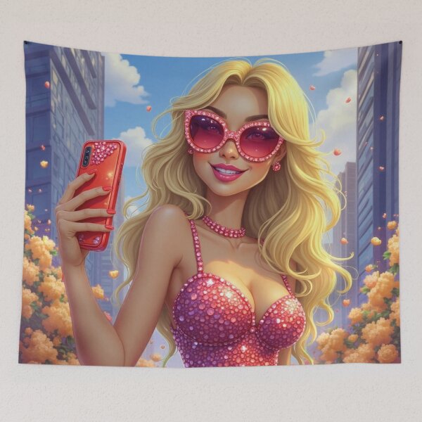 Item preview, Glam city selfie queen designed and sold by Karaburmagirl.