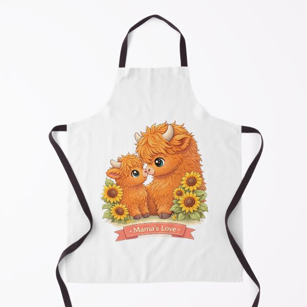 Item preview, Mama’s Love – Baby Highland Cow designed and sold by Creative and Humorous Arts.