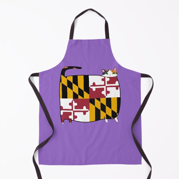 Item preview, Maryland Flag Calico Cat designed and sold by KilkennyCat Art.