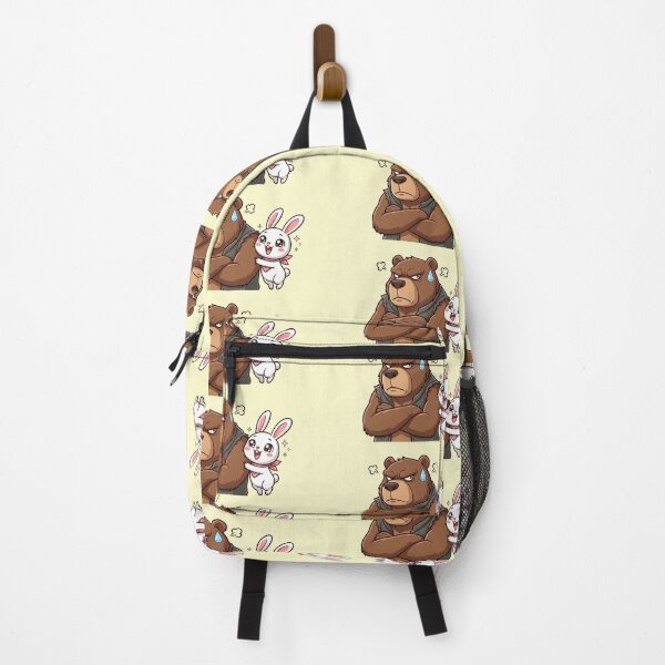 Item preview, Grumpy Bear and Cheerful Rabbit - Cute Anime Opposites Attract Couple designed and sold by WalterAdd.