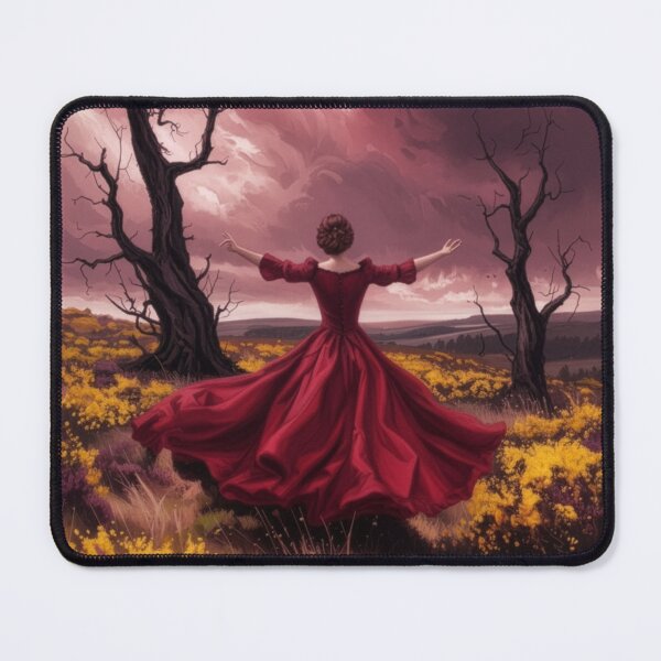 Item preview, Windswept Longing: Romantic Gothic Moorland Oil Painting designed and sold by chihuahuashower.