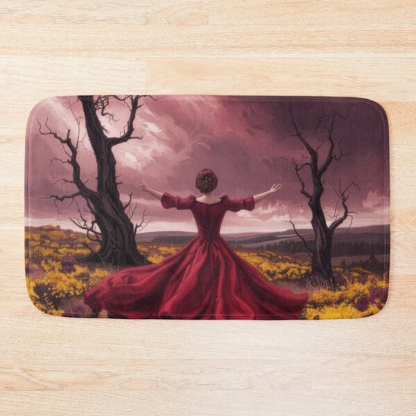 Item preview, Windswept Longing: Romantic Gothic Moorland Oil Painting designed and sold by chihuahuashower.