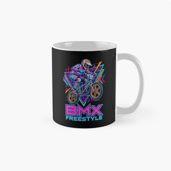 Item preview, Retro Eighties BMX Freestyle Neon Geometric Graphic Design designed and sold by Tong4130.
