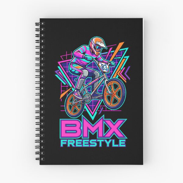 Item preview, Retro Eighties BMX Freestyle Neon Geometric Graphic Design designed and sold by Tong4130.