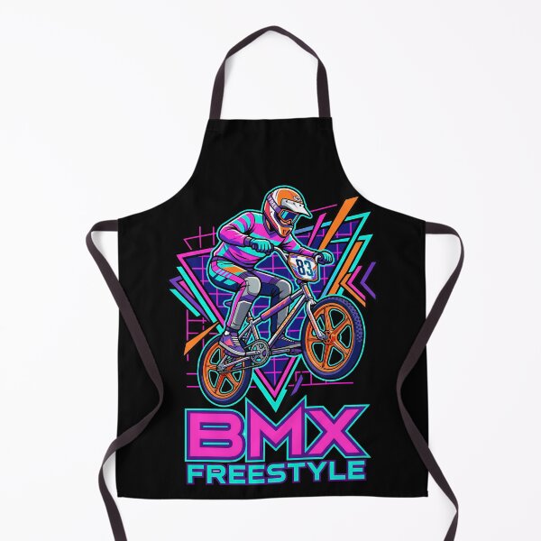 Item preview, Retro Eighties BMX Freestyle Neon Geometric Graphic Design designed and sold by Tong4130.