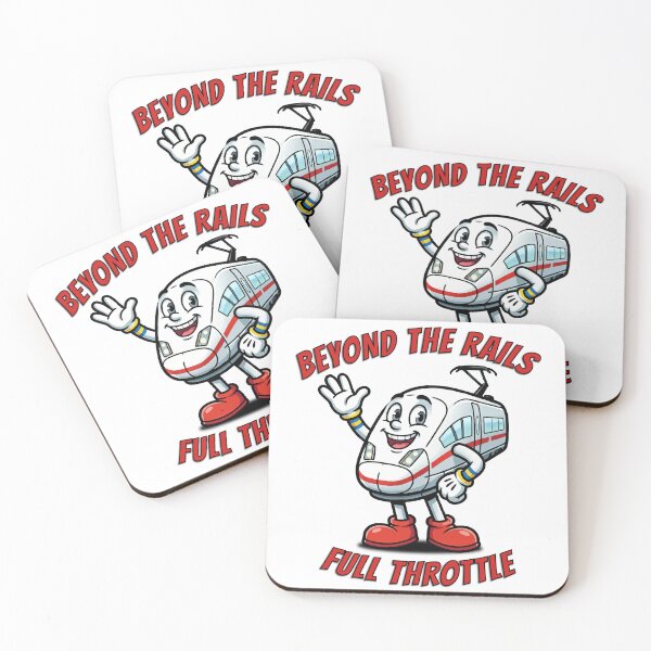 Item preview, Beyond The Rails - Retro Fast Train Mascots designed and sold by KozbiDesign.