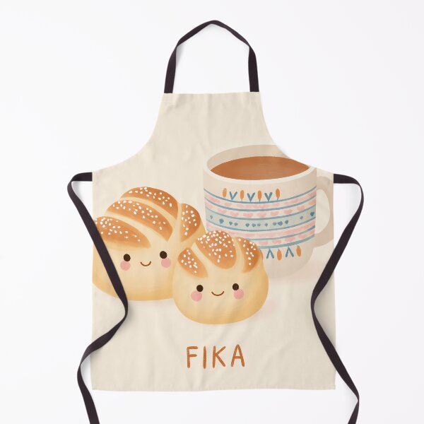 Item preview,  Kawaii Coffee and Kanelbullar Fika Cute Scandinavian Art designed and sold by BobaBunny76.