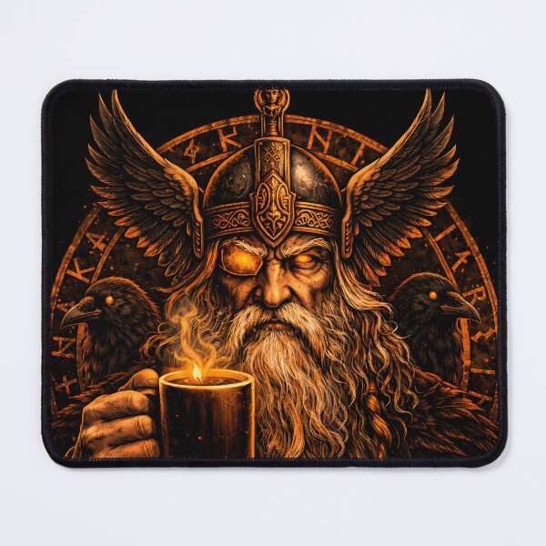 Item preview, Odin Coffee Design – Even Gods Need Coffee Norse Mythology Art designed and sold by Runes & Embers .