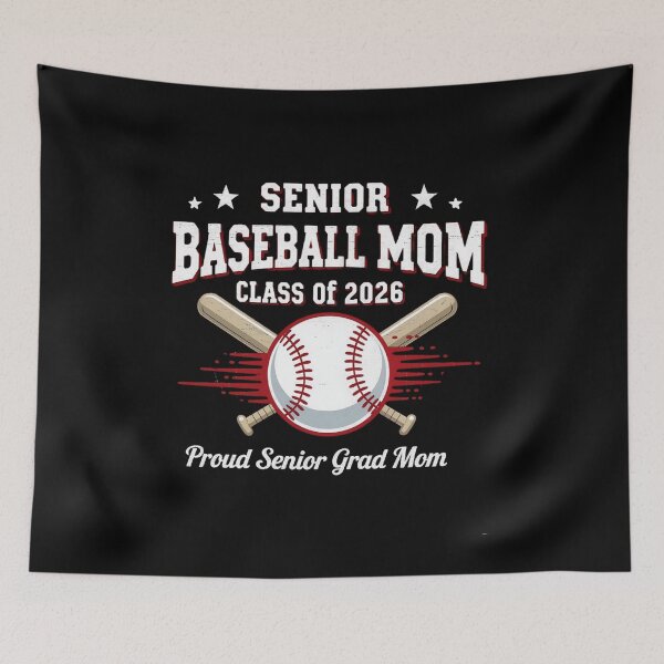 Item preview, Senior Baseball Mom Class of 2026 Powered Senior Grad Mom Proud Supportive Baseball Parent Celebrate Graduation Senior Year Baseball Mom Love designed and sold by bilal sibgui.