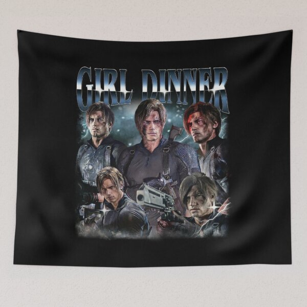 Item preview, Leon Kennedy Girl Dinner Resident Evil Retro Bootleg designed and sold by Kovav.
