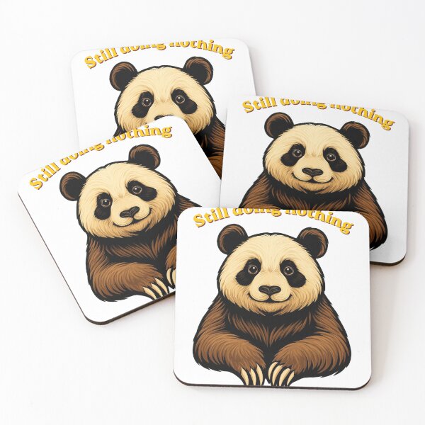 Item preview, Funny Panda Still Doing Nothing Lazy Humor Cute Animal Shirt designed and sold by GigaFactory.