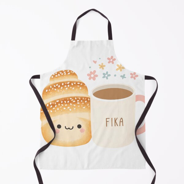 Item preview,  Kawaii Coffee and Kanelbullar Fika Cute Scandinavian Art designed and sold by BobaBunny76.