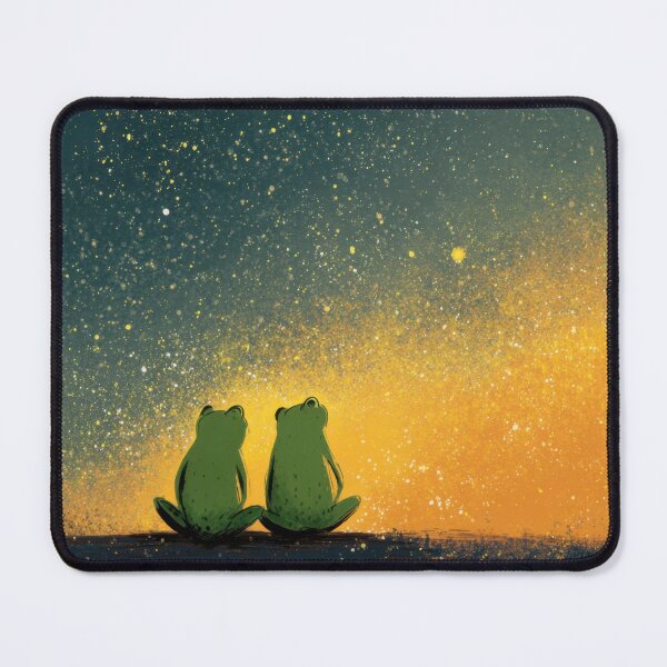 Item preview, Two frogs watch stars in night sky designed and sold by anytka.