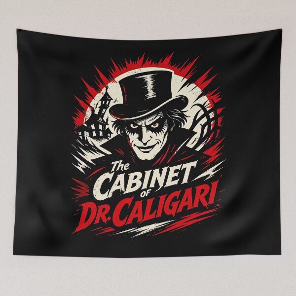 Item preview, Dr Caligari Expressionist Horror Vintage Art designed and sold by Retr0Tshirts.