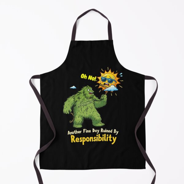 Item preview, Another Fine Day Ruined By Responsibility – Funny Sarcastic Adulting Cartoon Monster designed and sold by Cree8if.