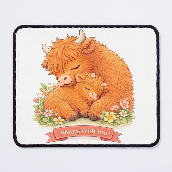 Item preview, Always With You – Highland Cow Love designed and sold by Creative and Humorous Arts.