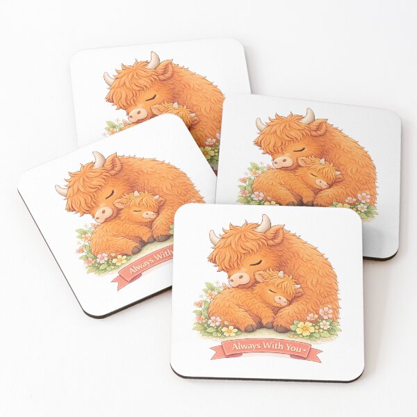 Item preview, Always With You – Highland Cow Love designed and sold by Creative and Humorous Arts.
