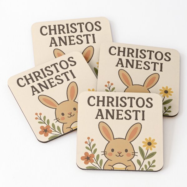 Item preview, Christos Anesti – Cute Bunny Floral Easter Egg  designed and sold by EmeraldeaArt.