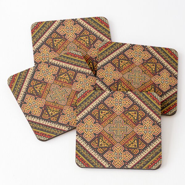 Item preview, Ethiopian Lalibela Inspired Cross Geometric Pattern designed and sold by Myra365Art.